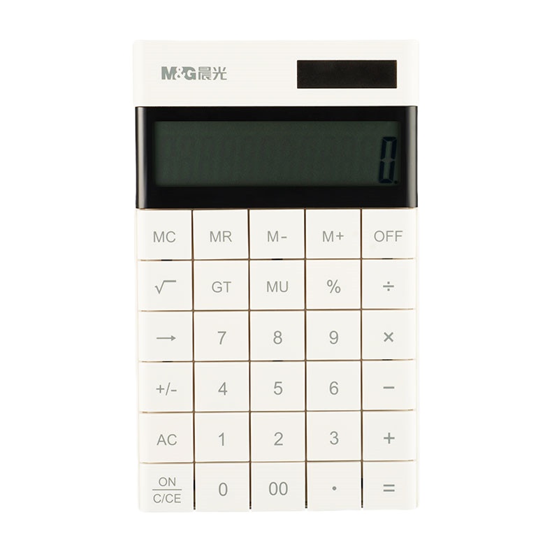 晨光(M&G)简薄平板桌面型计算器ADG98719(白)
