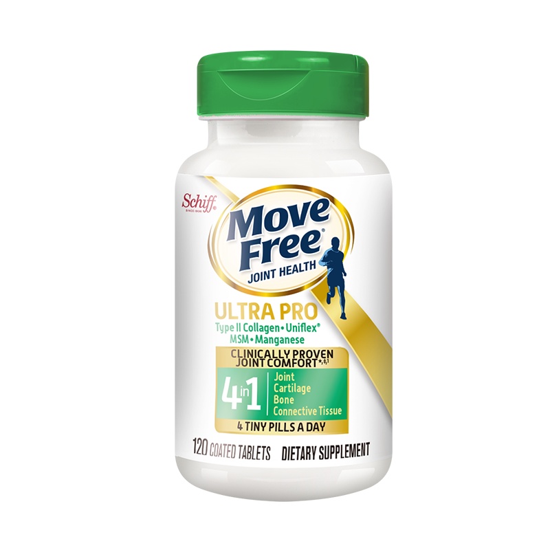 美国进口 Move Free 益节 强效骨胶原软骨精华素特别添加MSM加锰 ,骨胶原蛋白 ,关节缓痛护软骨120粒