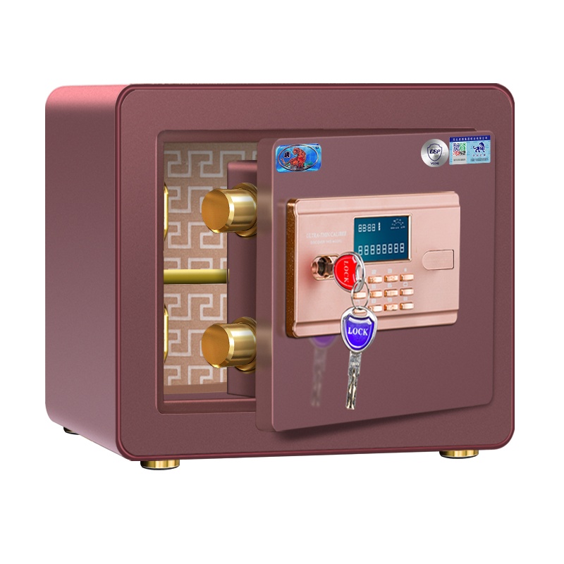 虎牌保险箱家用保险柜办公3C认证30厘米高 FDX-A/D29.8.I全钢电子保险箱/柜入墙小型