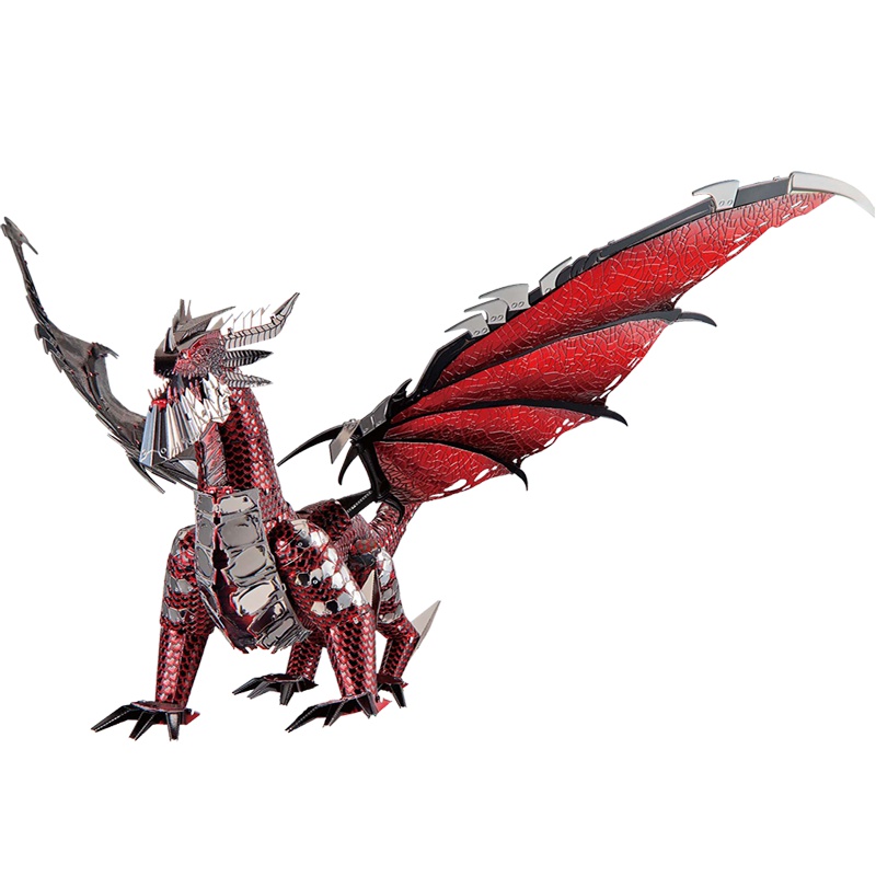 拼酷 黑龙王 3D立体拼图 红银