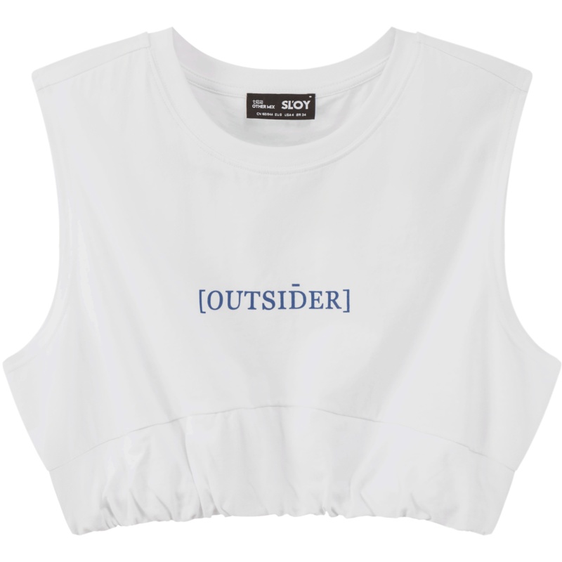 OtherMix美式复古小背心2021年夏季新款韩版收腰外穿短款女式上衣