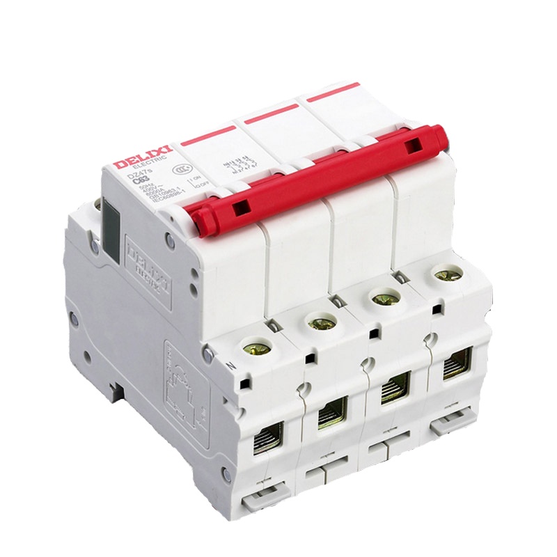 德力西空气开关DZ47S 4P家用小型断路器50~63A(购买请备注电流)