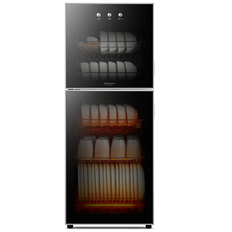 德玛仕(DEMASHI)消毒柜家用立式高温消毒碗柜小型台式迷你碗筷奶瓶消毒柜厨房茶杯 ZTP138K-2 5层[二星级]
