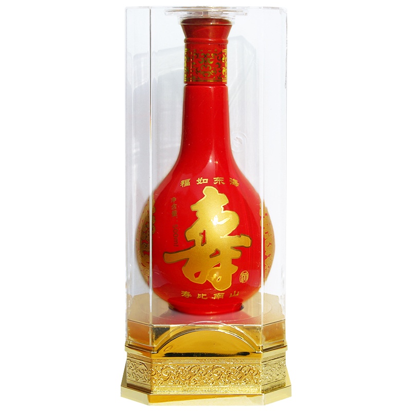 白酒 寿酒A款盒装 52度浓香型500mL*6瓶寿宴用酒