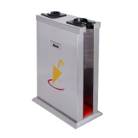 大堂双头自动伞袋机不锈钢酒店伞套机商城雨伞机雨伞架银行套伞机 双头不锈钢