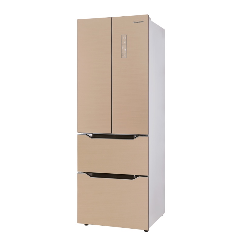 创维(Skyworth)BCD-345WGP金棕 双变频 ACS空气净化 压缩机10年保修 法式四门 金棕