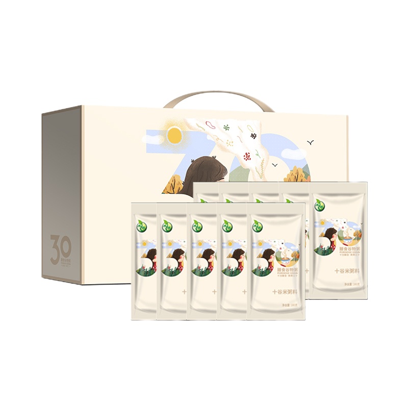 禾煜 30膳食谷物粥组合3kg (十谷米粥料100克×30/袋)防暑降温系列