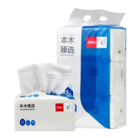 得力MR2200-01软抽无香型亲肤抽纸