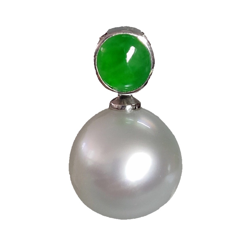 缘源珠宝 珠辉玉丽珍珠吊坠 18K金镶嵌珠联璧合匠心设计尽显雍容闲雅 有证书 不含链