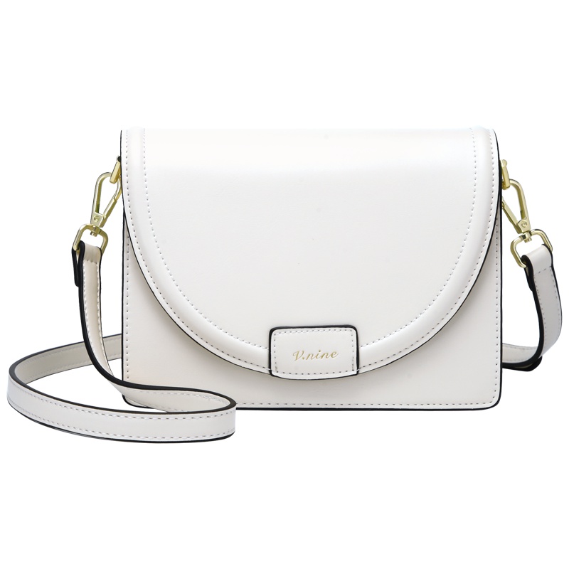 第九城（V.NINE） 单肩包女士包包2019新款风琴包休闲百搭斜挎包时尚简约小方包