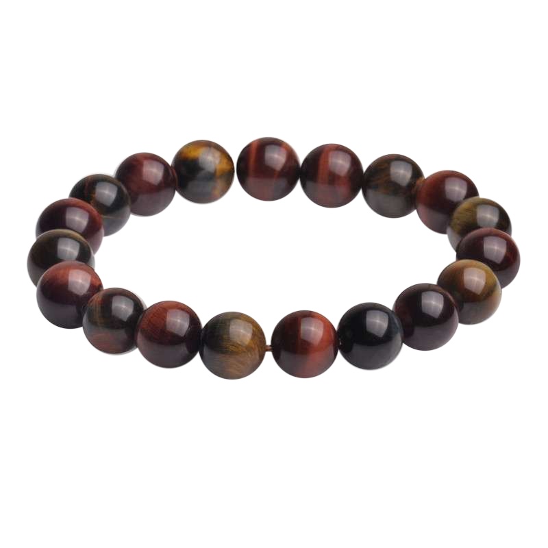 梦克拉 Mkela 红蓝虎眼石手链 传承 男款虎眼石手串单圈鹰眼石首饰品木变石 民族风 其他