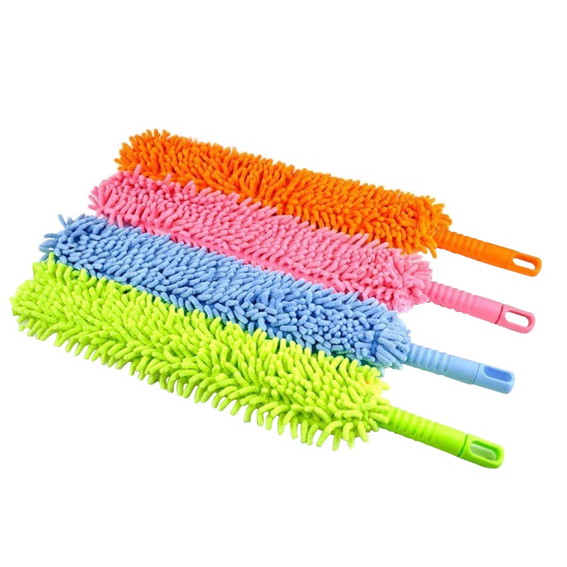 (单个毛掸雪尼尔) 胡一拖清洁打扫卫生工具灰尘神器鸡毛掸子除尘家用可伸缩除尘掸