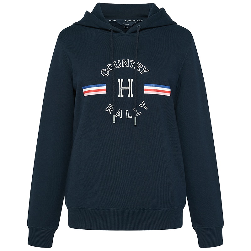 哈吉斯HAZZYS 春季新款女连帽卫衣长袖T恤衫上衣