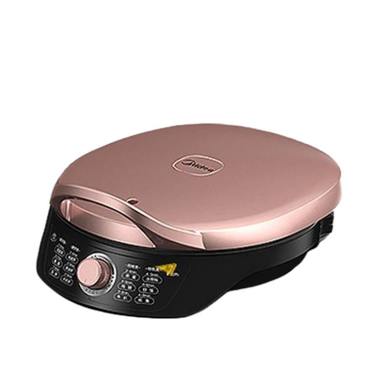 美的(Midea)电饼铛WJH3002 家用双面加热电饼档 可做三明治 旋控式加深加大烤盘 早餐机煎烤机烙饼锅 火力可调