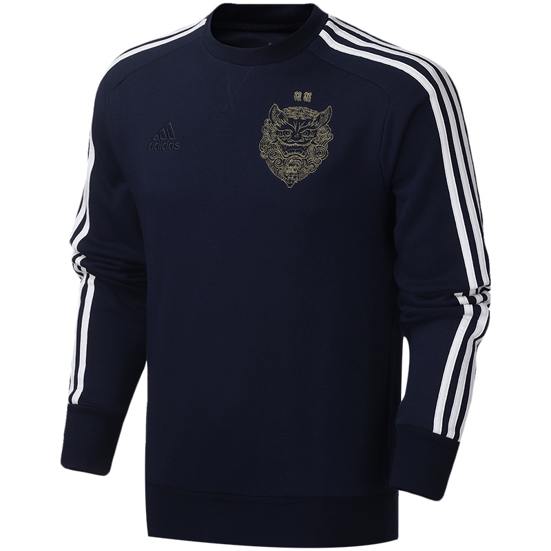 阿迪达斯男服卫衣皇马足球运动训练套头衫FI4831