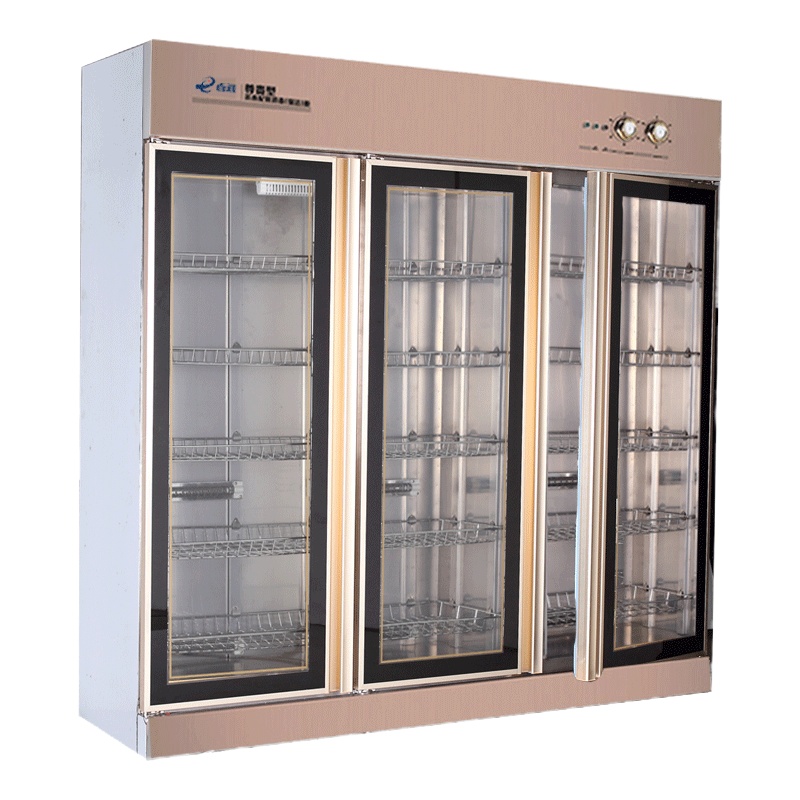 而派 大型三门餐具消毒柜商用 工厂学校食堂饭店餐馆餐厅大排档厨房臭氧消毒柜 中温红外线碗碟杯子茶具餐盘消毒碗柜