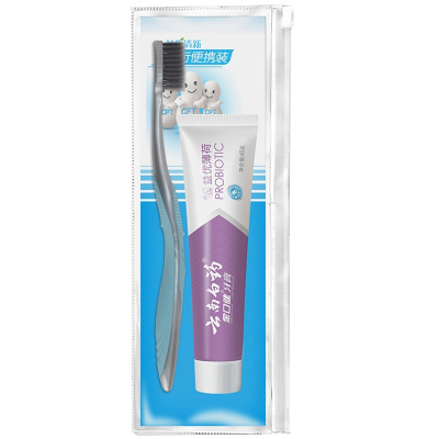 云南白药牙膏金口健益优清新旅行便携装牙膏45g+竹炭牙刷