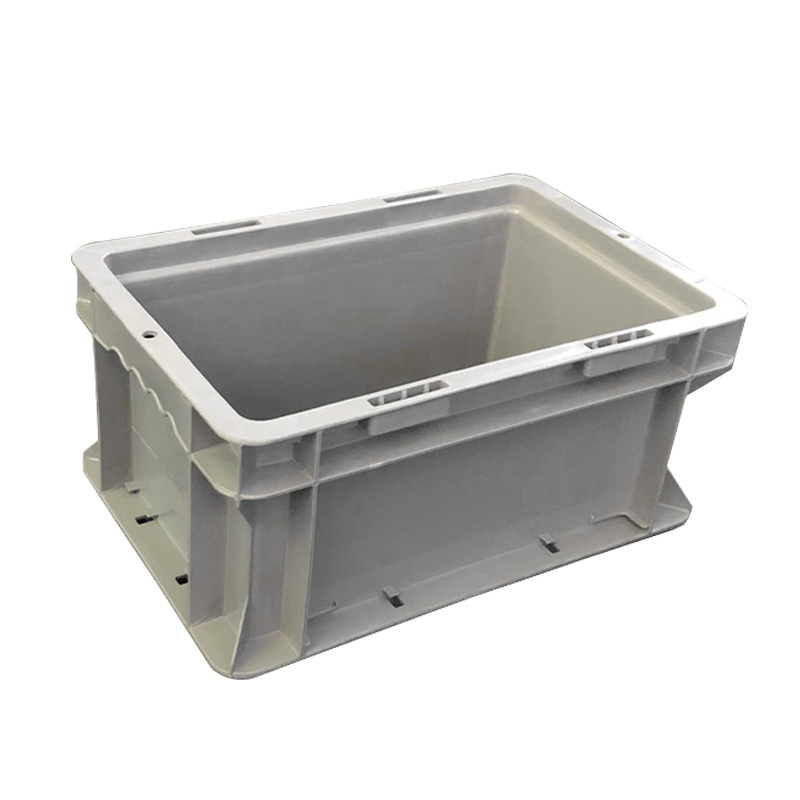 海斯迪克 gnjz-155 加厚塑料零件箱 汽车配储物箱周转箱 收纳工具箱零件箱带盖运输物流箱 A箱-无盖灰色