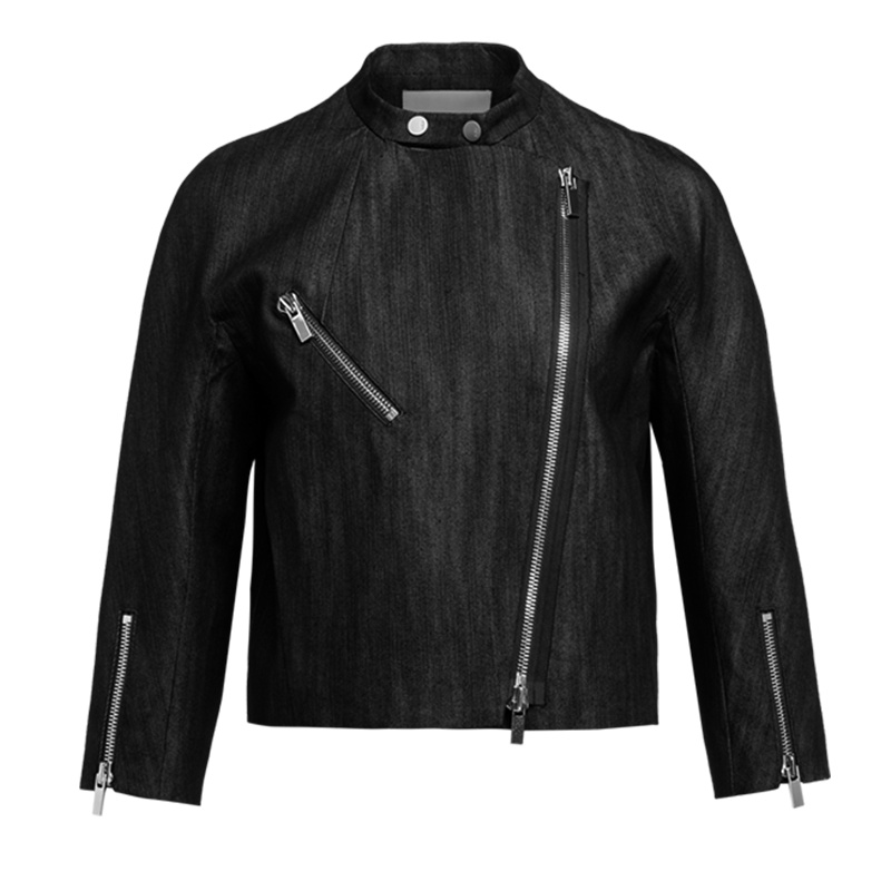 鄂尔多斯ERDOS 春夏短款拉链装饰女式外套