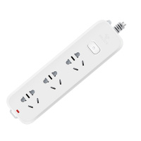 bull公牛插座插排正品插线板多功能通用智能插板带线拖接线板家用排插单控开关B5030-3插位-1.8米插排