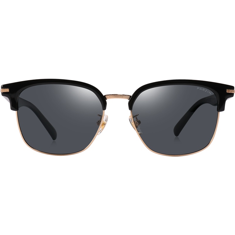 帕森偏光太阳镜男 防晒方形半框眼镜 司机驾驶男士墨镜新款 92027