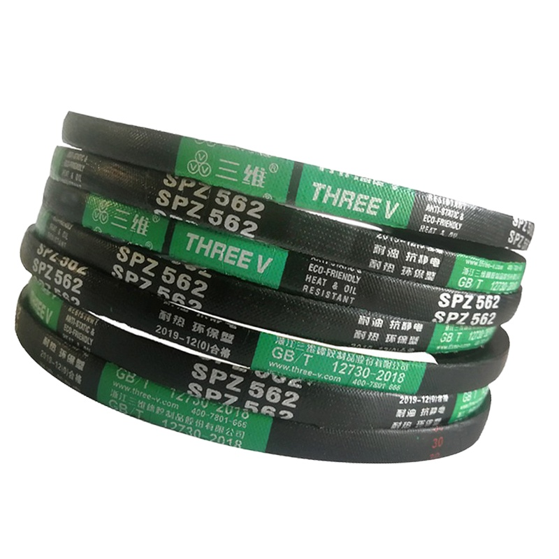 三维(THREEV)动力传动橡胶工业皮带 高速防滑窄型包布V带SPB型三角带 SPB3100