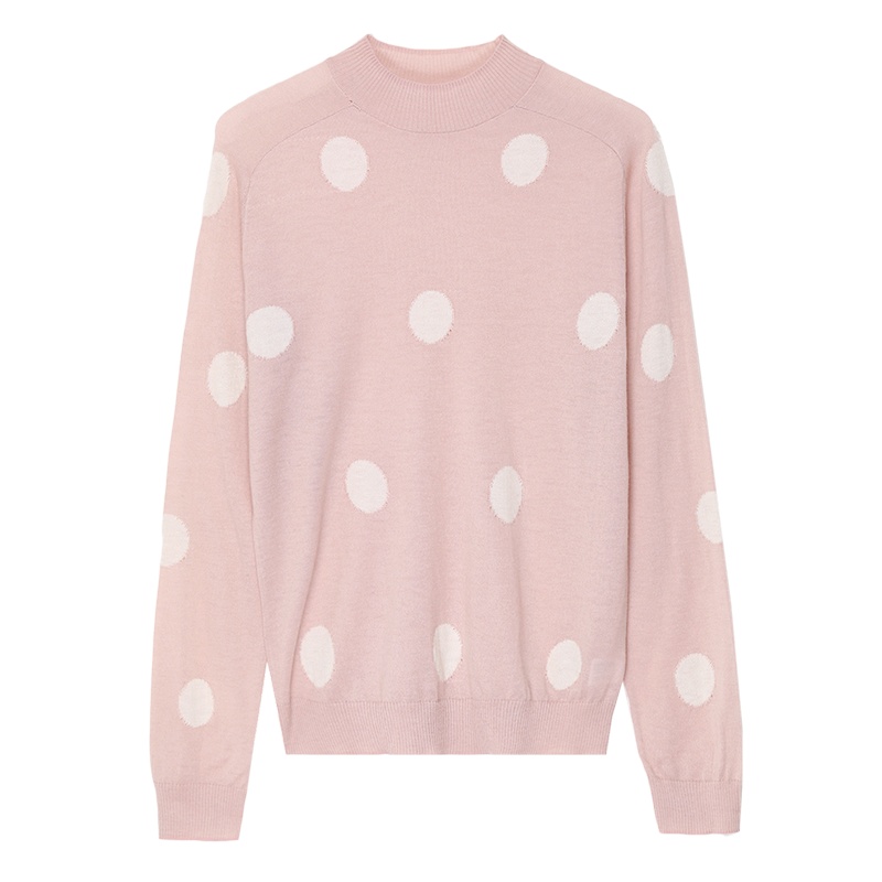 恒源祥女士针织衫2020秋季新款含羊毛百搭长袖宽松毛衣针织衫