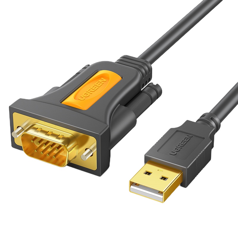 绿联 USB转COM线 usb转串口线九针com 1米公头