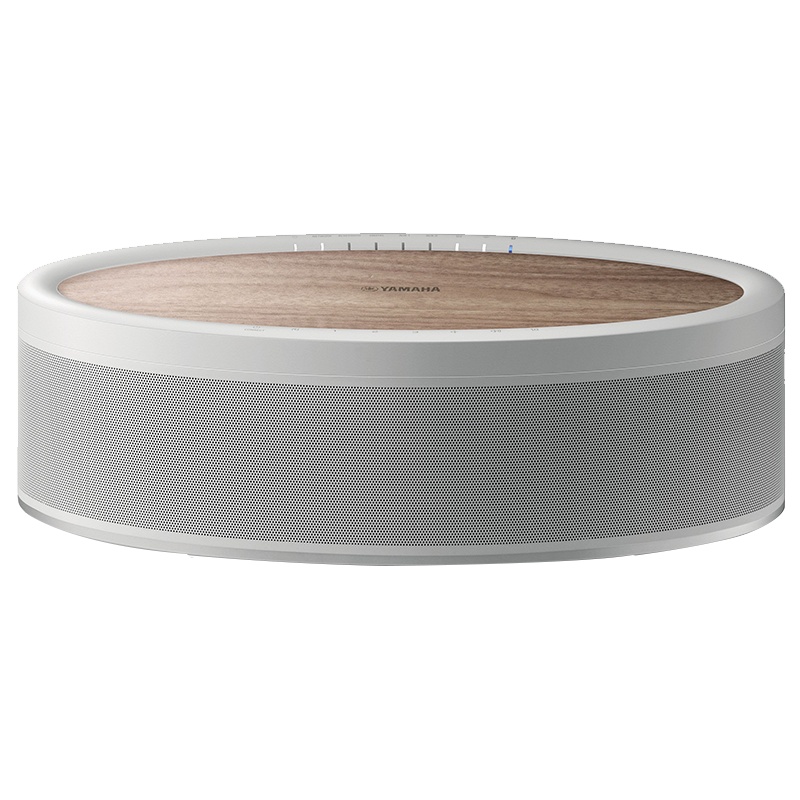 雅马哈(Yamaha)WX-051 无线WIFI 蓝牙音响 家庭影院功放回音壁无线环绕音箱 Hi-Res高解析音频白桦木