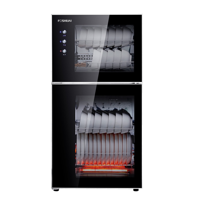 方帅（FOSHUAI）ZTD-138L双开门家用立式消毒柜二星级 台式商用双门光波高温柜碗筷餐具柜式 厨房消毒碗柜大容量