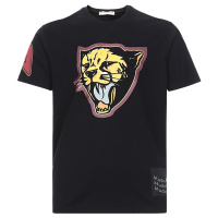 纪梵希(GIVENCHY)夏季T恤时尚印花舒适圆领短袖衫奢侈品男装 BM70W23002 001