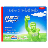 拜耳(BAYER) 开瑞坦 氯雷他定片 10mg*6片 过敏性鼻炎鼻塞流涕 荨麻疹皮肤过敏荨麻疹