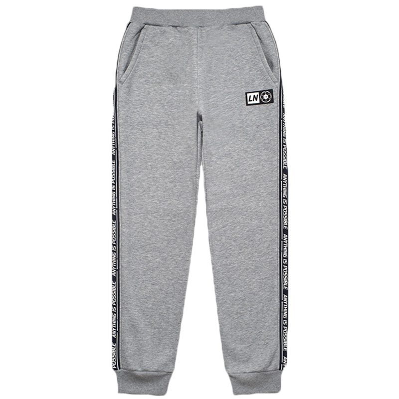 LI-NING KIDS男中大童潮流休闲加绒运动长裤
