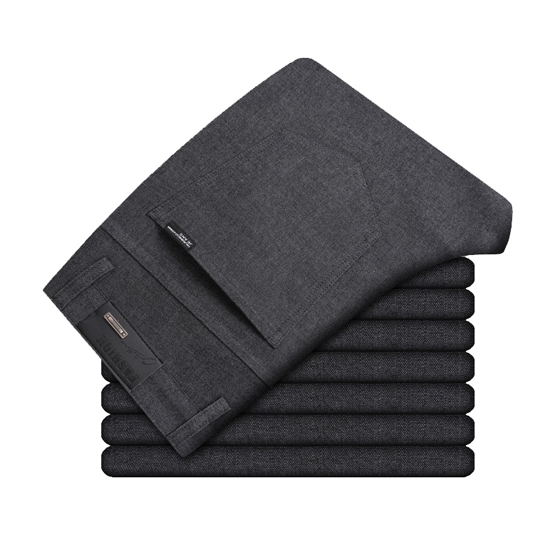 金盾(KIN DON)2021年秋冬新款男士西裤男士休闲裤弹力宽松直筒中老年商务休闲裤男士大码男装爸爸款男士长裤子