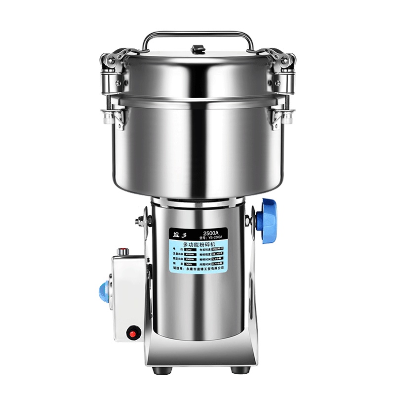 益多 不锈钢中药粉碎机家用电动打粉机超细 五谷杂粮磨粉机 中药研磨机 YD-2500A