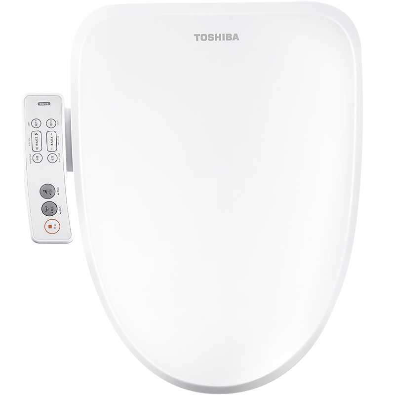 东芝(TOSHIBA)智能马桶盖通用坐便器盖板洁身器即热暖风仿生电子加热坐便器 日本监制 安全抗菌