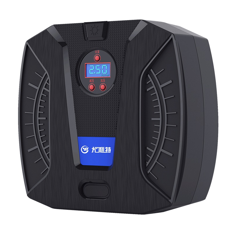 尤利特车载充气泵便携小轿车汽车加气泵电动车用轮胎多功能12V[指针款+补胎工具+收纳包]