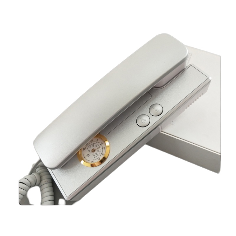 楼道禁电话家用室内机楼宇对讲电话机单元对讲铃 新款2/4/5/6线银(备注几线)