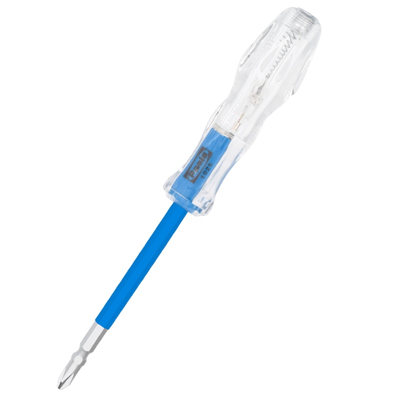 [苏宁自营]保拉(Paola)工具 多功能两用测电笔螺丝批多用途亚克力手柄双头螺丝刀1028