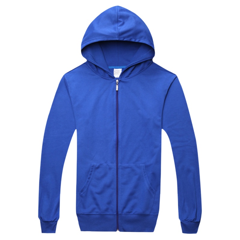 拉链连帽薄款卫衣