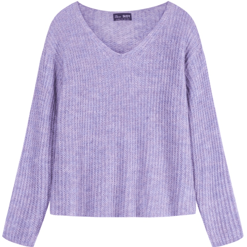 七格格针织衫上衣女2020秋季新款宽松薄款外搭温柔风chic白色毛衣