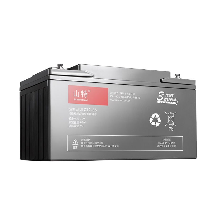 山特蓄电池(SANTAK)C12-65 山特UPS不间断电源12V65AH铅酸蓄电池