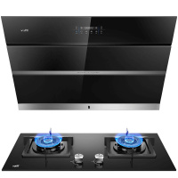 华帝(vatti)i11134+i10055B 21立方大吸力 侧吸式抽油烟机 燃气灶具 烟灶套餐 高频自动洗(液化气)