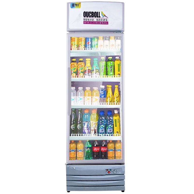 欧驰宝(OUCBOLL)350升 商用展示柜 啤酒柜 恒温柜 侧开门 商用展示柜冷藏立式冰柜 冷柜饮料柜