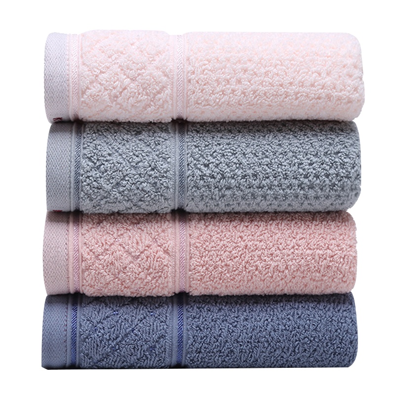 金号A类全棉毛巾 柔软吸水 纯棉提缎 精梳棉毛巾 素色洗脸巾 三条装