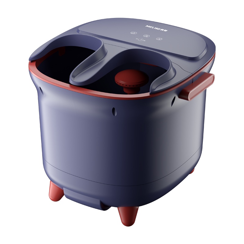 美菱(MELING)智能触控款白色足浴盆泡脚桶全自动加热电动按摩洗脚盆熏蒸泡脚盆智能家用足疗养生LD-616W-V2