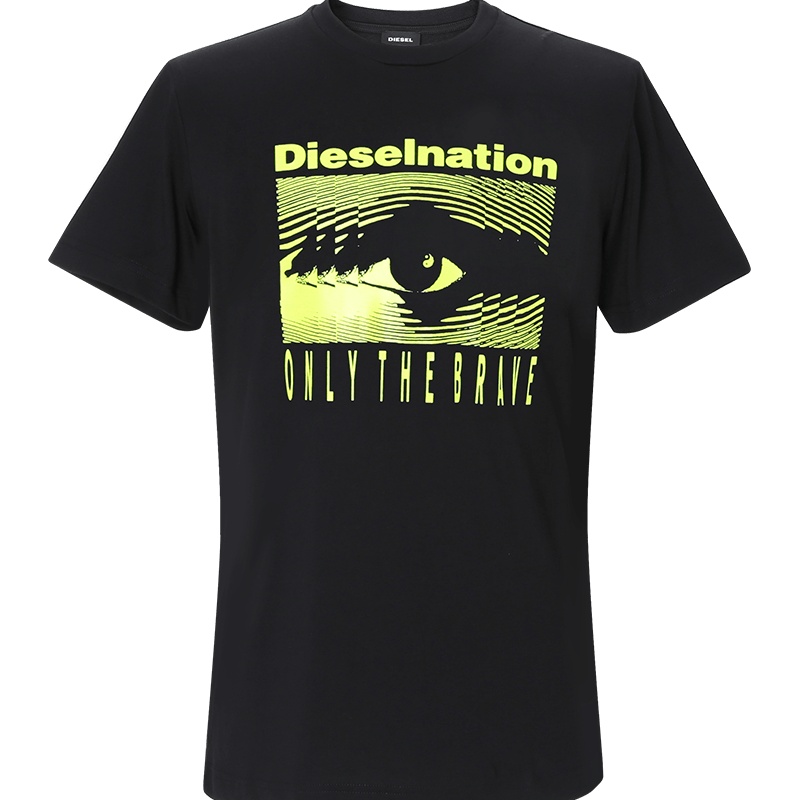 迪赛DIESEL 男士T恤 图型印花棉质00S4E1