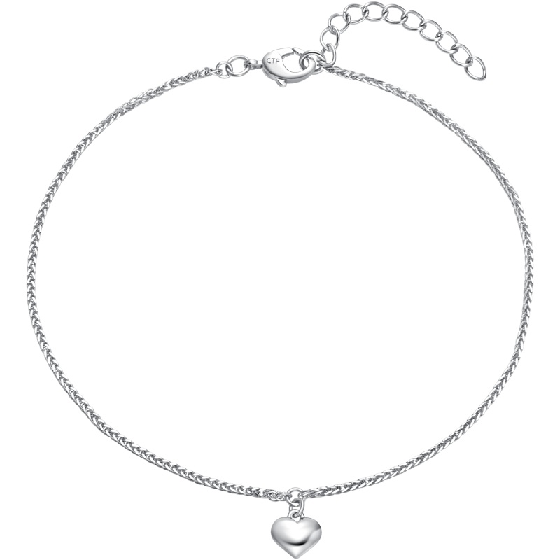 「新款」周大福珠宝首饰浪漫爱心PT950铂金手链PT161951