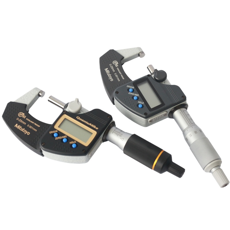三丰电子数字数显外径千分尺0-25-50-75-100mm_0.001mm 带数据输出