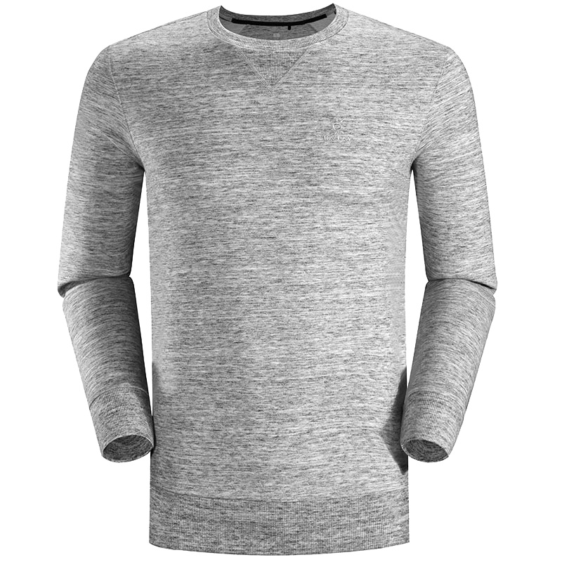 凯乐石户外T恤 男士轻薄透气舒适旅行长袖休闲衣圆领套头运动上衣